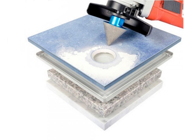 2 Frese Diamantate 8 Mm Per Vetro E Ceramica – Punta Per Trapano, Acciaio